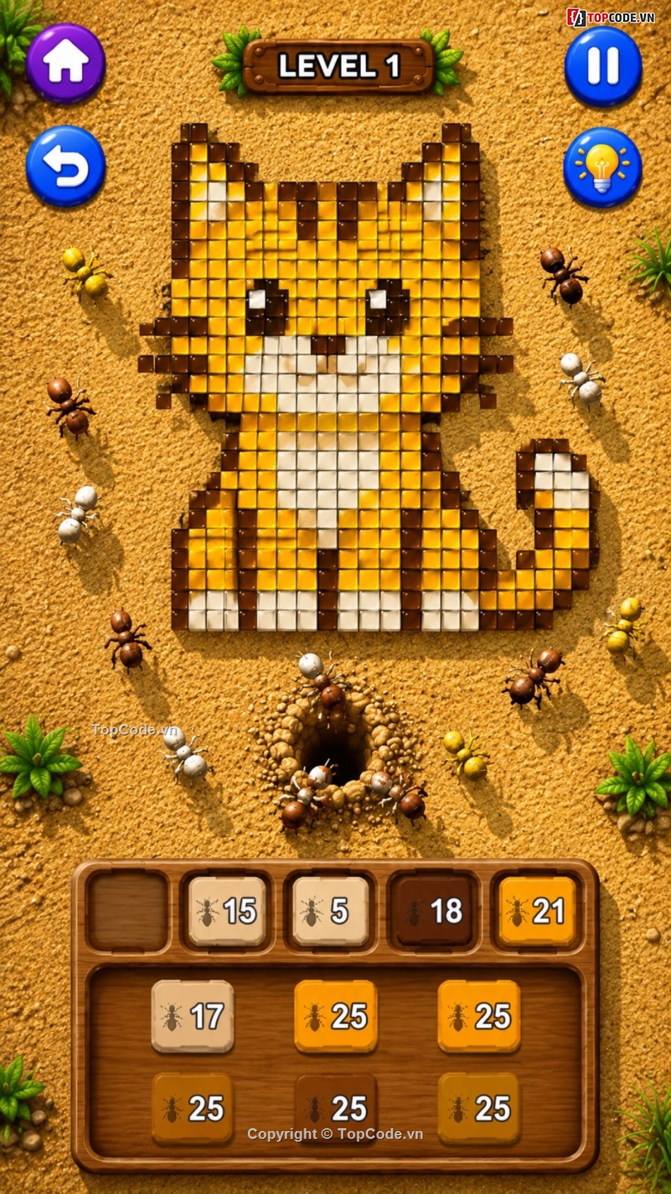 ant flow,pixel flow,colony flow,pixel ant,food hunt